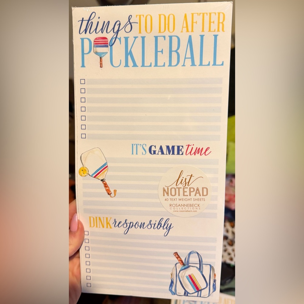 Rosannebeck Oversized Pickleball Themed Notepad
